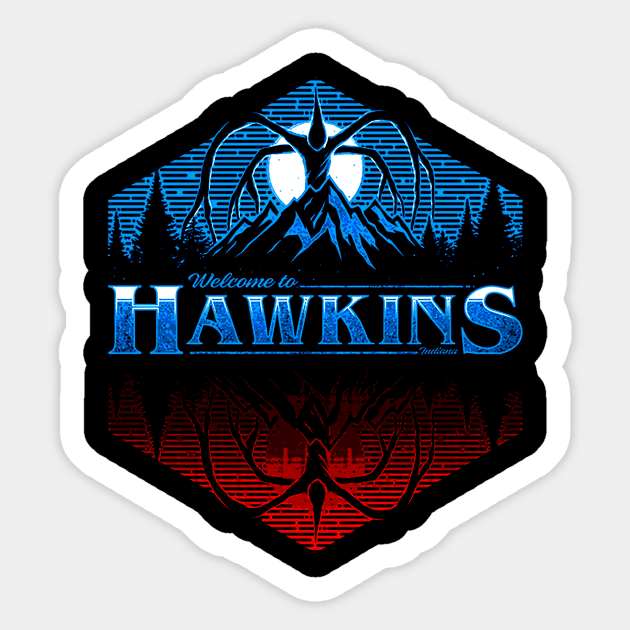 Welcome To Hawkins Sticker by Thinkerman